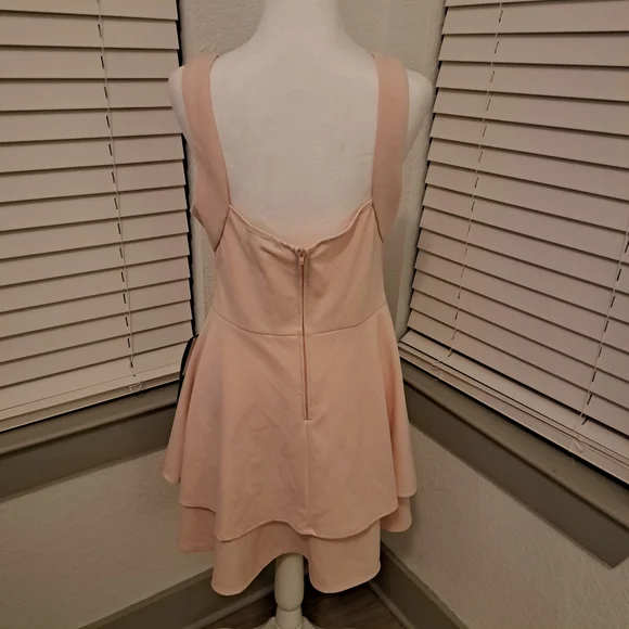 Elegant Pink Sleeveless Dress - Picture 8 of 13